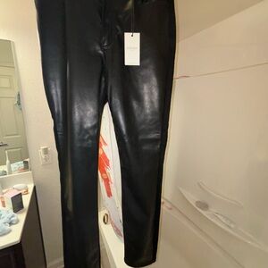 NWT, Judy Blue, Black Faux Leather Pants